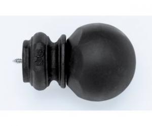 Pedestal Ball Finial With Plug - Black - 770